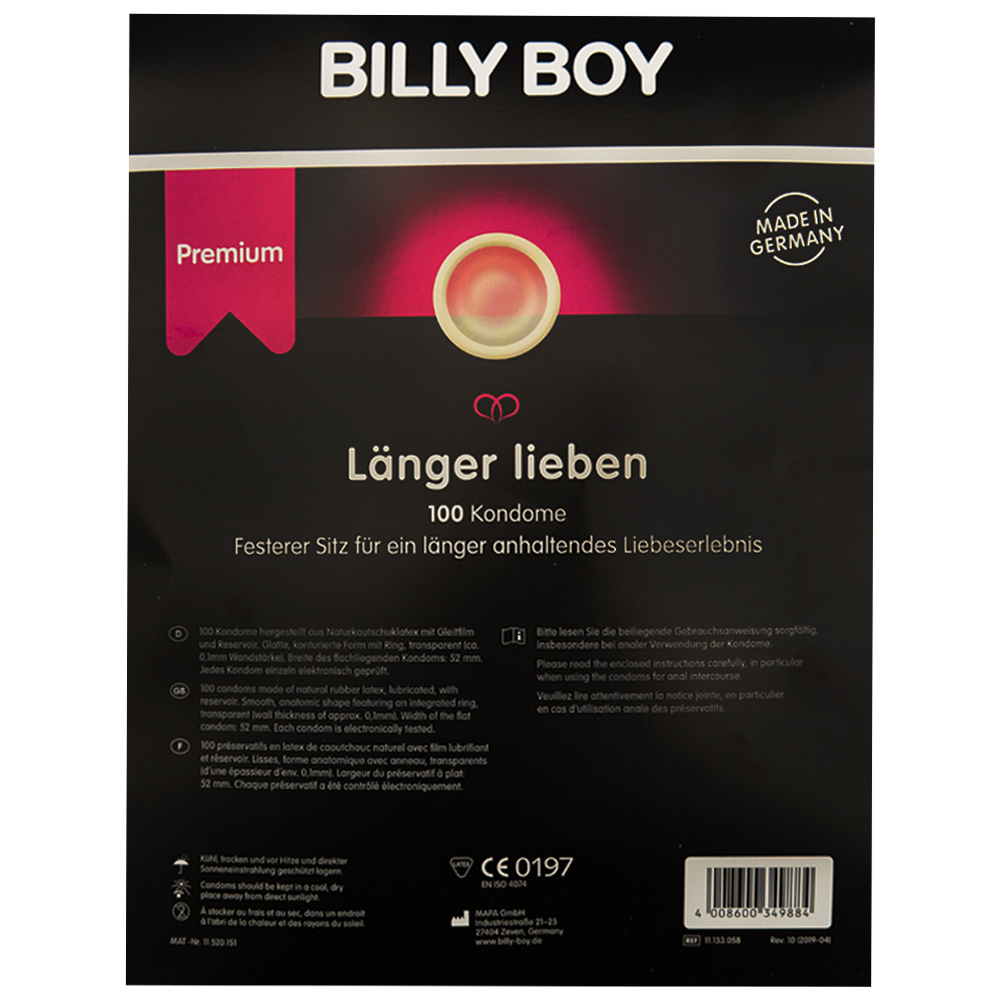 17 x 3er Billy Boy Kondome Länger Lieben Condome mit Ring 51 